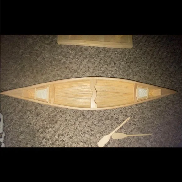 Completely Handmade boat with paddles - Picture 7 of 16